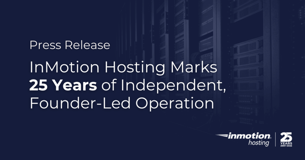 InMotion Hosting 25th Anniversary